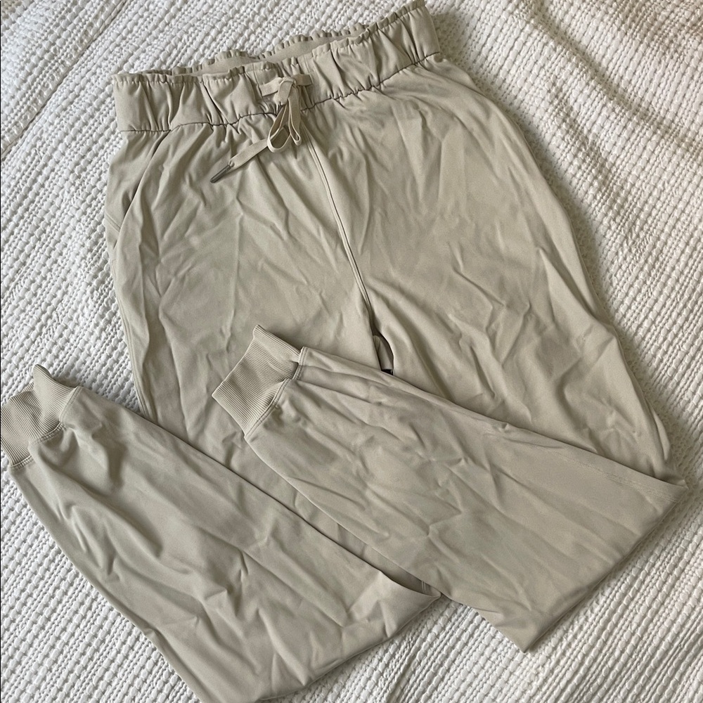 Lululemon Drawstring Joggers - Light Beige